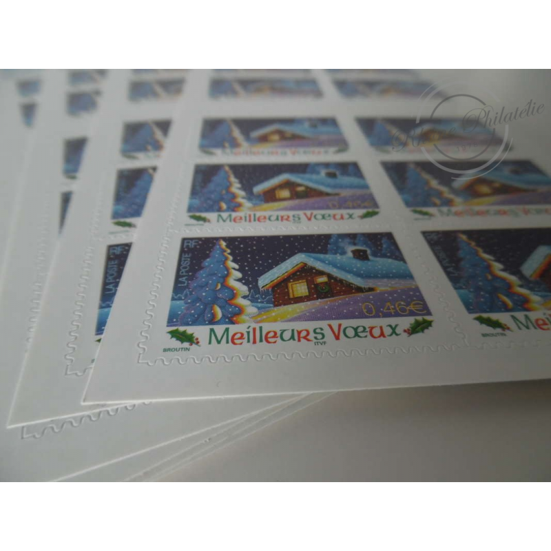 LOT TIMBRES-POSTE 0.46 EUROS, CARNETS MEILLEURS VOEUX