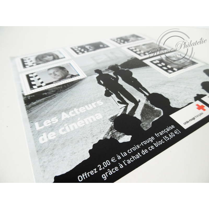 LOT TIMBRES-POSTE EN EUROS, 25 BLOCS ACTEURS DE CINEMA, VF DE 90€