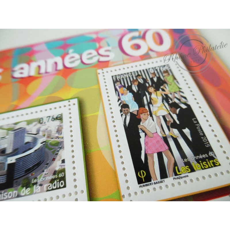 LOT TIMBRES-POSTE EN EUROS, LES ANNÉES 60