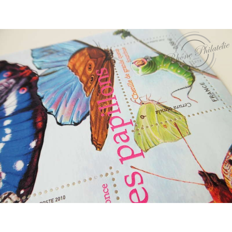 LOT TIMBRES-POSTE EN EUROS, 17 BLOCS LES PAPILLONS
