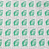 FEUILLE DE 100 TIMBRES No4597 MARIANNE DE BEAUJARD (2011) LETTRE VERTE 20G