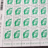 FEUILLE DE 100 TIMBRES No4597 MARIANNE DE BEAUJARD (2011) LETTRE VERTE 20G