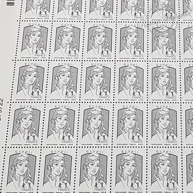 FEUILLE COMPLETE No4766 MARIANNE DE CIAPPA (2013) ECOPLI GRIS 20G