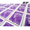 FEUILLE TIMBRES POSTE No4568 MARIANNE DE BEAUJARD (2011) VIOLET LETTRE 20G MONDE