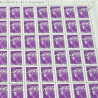 FEUILLE TIMBRES POSTE No4568 MARIANNE DE BEAUJARD (2011) VIOLET LETTRE 20G MONDE