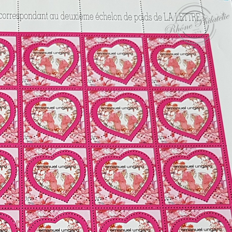 Feuille De Timbres Saint-Valentin - Cœurs Cacharel (3747A) - Neufs Sans Charnière