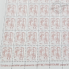FEUILLE COMPLETE No4771 MARIANNE DE CIAPPA (2013) LILAS BRUN LETTRE 50G