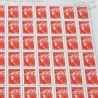 FEUILLE COMPLETE No4566 MARIANNE ROUGE DE BEAUJARD (2011) POUR LETTRE 20G