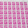 FEUILLE TIMBRES POSTE No4570 MARIANNE DE BEAUJARD (2011) ROSE LILAS LETTRE 100G
