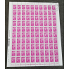 FEUILLE TIMBRES POSTE No4570 MARIANNE DE BEAUJARD (2011) ROSE LILAS LETTRE 100G