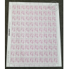 FEUILLE COMPLETE No4772 MARIANNE DE CIAPPA (2013) ROSE FUSHIA LETTRE 100G