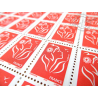 FEUILLET DE 100 TIMBRES POSTE No3734 MARIANNE ROUGE DE LAMOUCHE (2005)