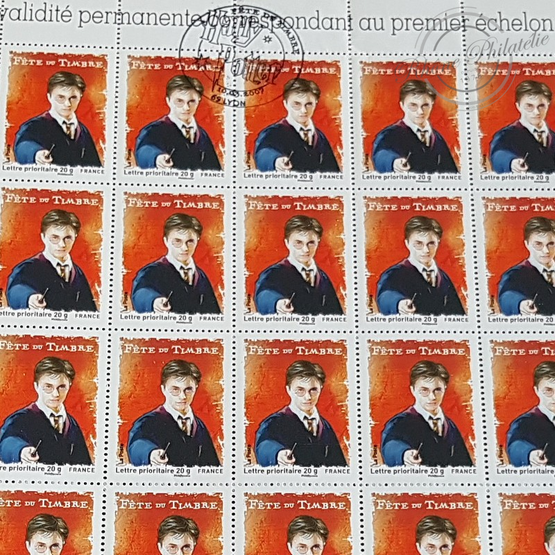 FEUILLE TIMBRES POSTE No4024 HARRY POTTER FETE DU TIMBRE (2007) LETTRES 20G FEUILLE TIMBRES POSTE No4024 HARRY POTTER FETE DU TIMBRE (2007) LETTRES 20G
