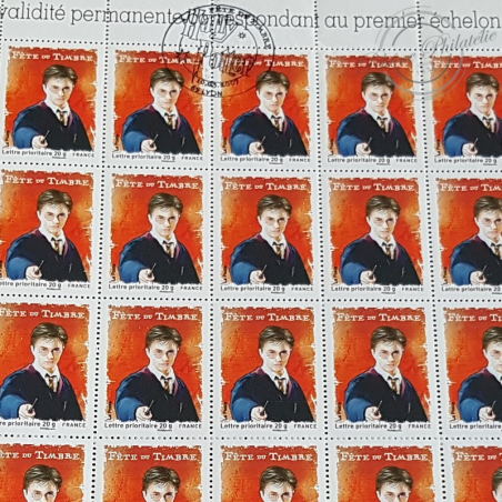 FEUILLE TIMBRES POSTE No4024 HARRY POTTER FETE DU TIMBRE (2007) LETTRES 20G
