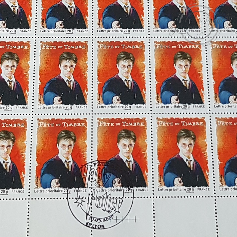 FEUILLE TIMBRES POSTE No4024 HARRY POTTER FETE DU TIMBRE (2007) LETTRES 20G FEUILLE TIMBRES POSTE No4024 HARRY POTTER FETE DU TIMBRE (2007) LETTRES 20G