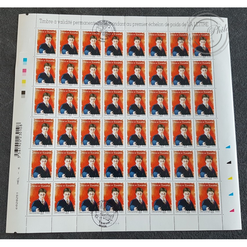 FEUILLE TIMBRES POSTE No4024 HARRY POTTER FETE DU TIMBRE (2007) LETTRES 20G FEUILLE TIMBRES POSTE No4024 HARRY POTTER FETE DU TIMBRE (2007) LETTRES 20G