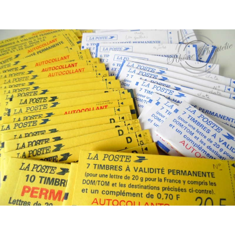 LOT CARNETS DE TIMBRES-POSTE VALIDITE PERMANENTE POUR AFFRANCHIR 315 LETTRES 20G