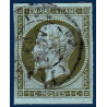 FRANCE N° 11 TYPE NAPOLÉON 1C OLIVE, TIMBRE OBLITÉRÉ