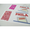 TIMBRES PERSONNALISES MARIANNE DE LAMOUCHE, VIGNETTE PHILA 2000