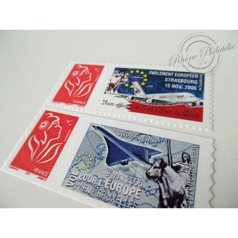 TIMBRES PERSONNALISES MARIANNE DE LAMOUCHE, VIGNETTE STRASBOURG