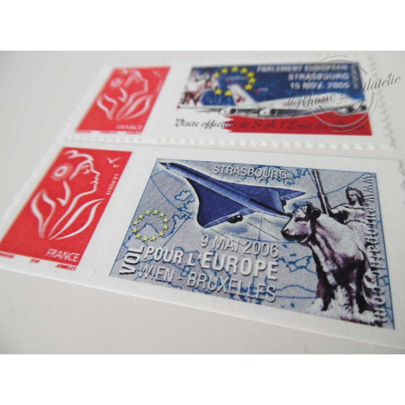 TIMBRES PERSONNALISES MARIANNE DE LAMOUCHE, VIGNETTE STRASBOURG