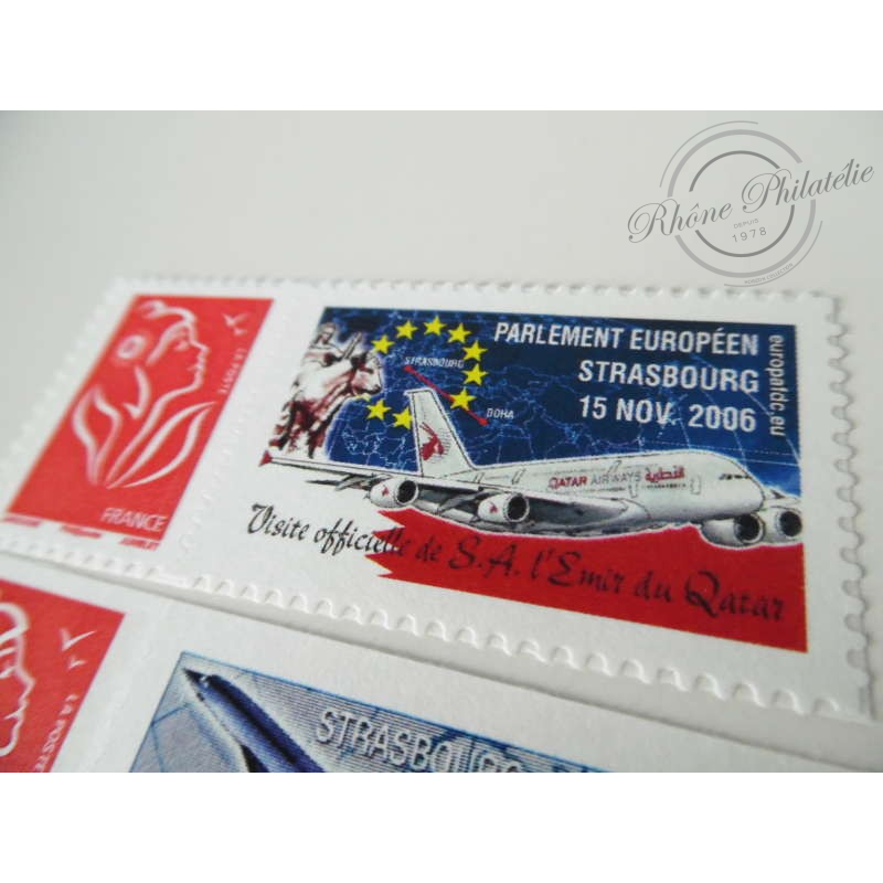 TIMBRES PERSONNALISES MARIANNE DE LAMOUCHE, VIGNETTE STRASBOURG