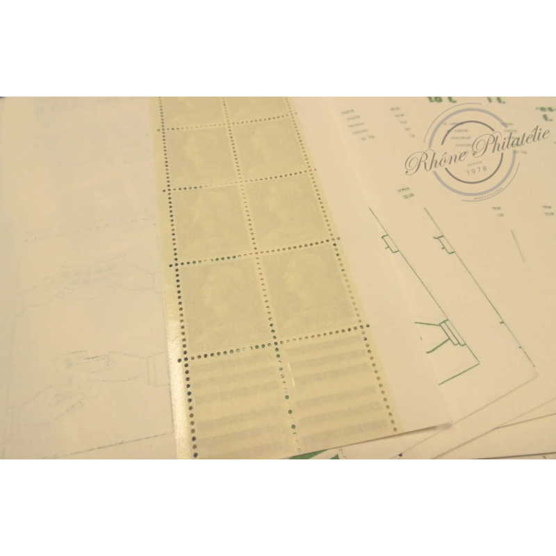 LOT 17 CARNETS 1010-C 1 TYPE MARIANNE DE MULLER 10 TIMBRES POSTE, 1955-59