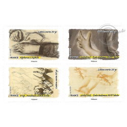 CARNETFRANCE °BC1084 DE TIMBRES POUR AFFRANCHIR 12 LETTRES 20g "LES SENS, LE TOUCHER "