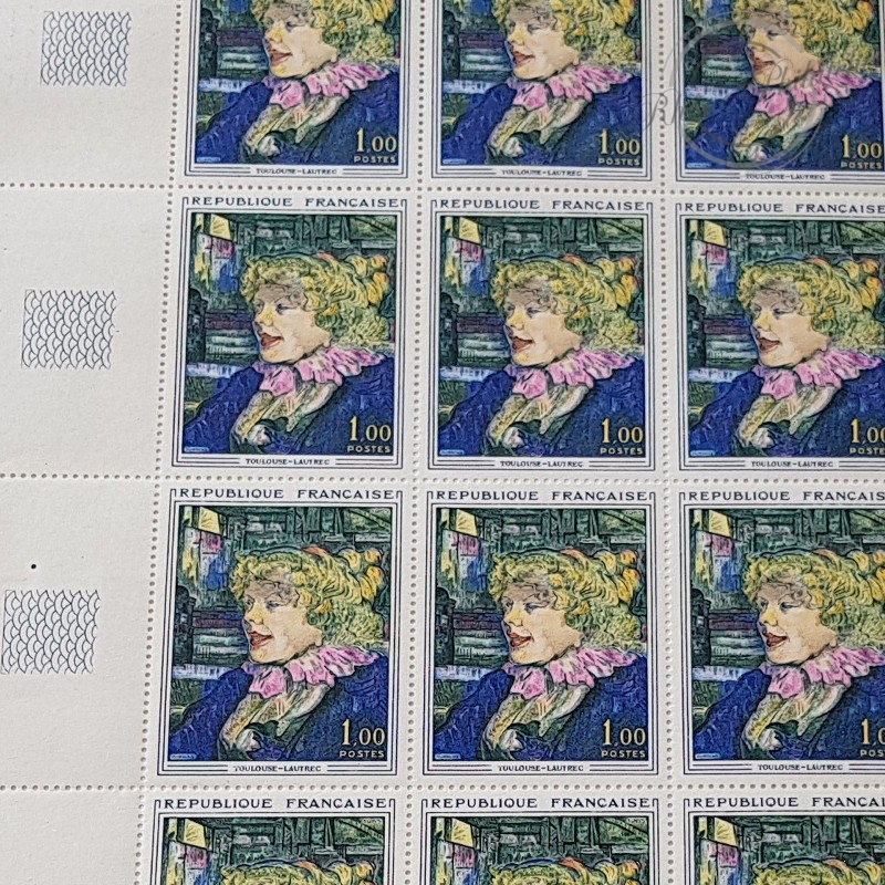 LOT DE 270 FEUILLES DE 25 TIMBRES, TABLEAUX 1FFr, FACIALE 1029 EUROS