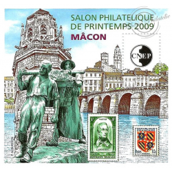 BLOC CNEP N°53 "MACON 2009" FRANCE NEUFS** SALON PHILATELIQUE DE PRINTEMPS