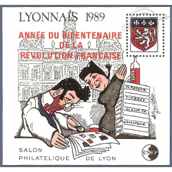 BLOC CNEP N°11 "LYONNAIS 1989" FRANCE TIMBRES NEUFS "SALON PHILATELIQUE DE LYON"