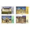 CARNET FRANCE BC1108 TIMBRES POUR 12 LETTRES 20g ARCHITECTURE RENAISSANCE