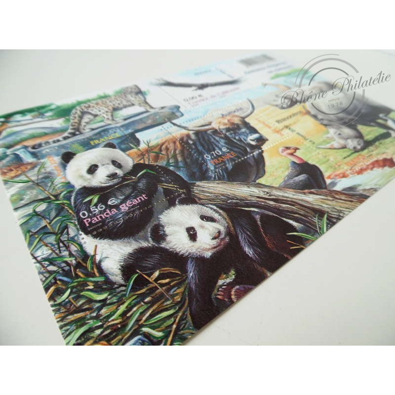 LOT DE 16 BLOCS ANIMAUX DISPARUS OU MENACES, FACIALE 43,52€