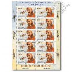 POSTE AÉRIENNE N° 72 LOUIS BLERIOT ANNÉE 2009 LUXE FEUILLE DE 10 TIMBRES NEUFS**