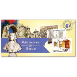 CARNET FRANCE BC865 DE 12 TIMBRES POUR AFFRANCHIR LETTRES 20g"PATRIMOINES DE FRANCE"
