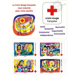 CARNET FRANCE BC1422 POUR AFFRANCHIR 8 LETTRES 20g "SOUTIEN CROIX-ROUGE"