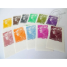 TIMBRES POSTE AUTOADHESIFS 208-218 TYPE MARIANNE BEAUJARD COULEUR 2008