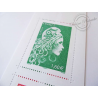 CARNET COMPOSITION VARIABLE 1525A "MARIANNE L'ENGAGÉE"