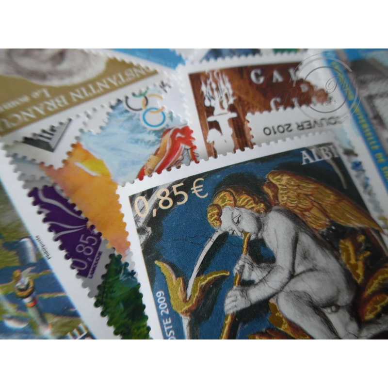 LOT DE 100 TIMBRES-POSTE 0.85 €