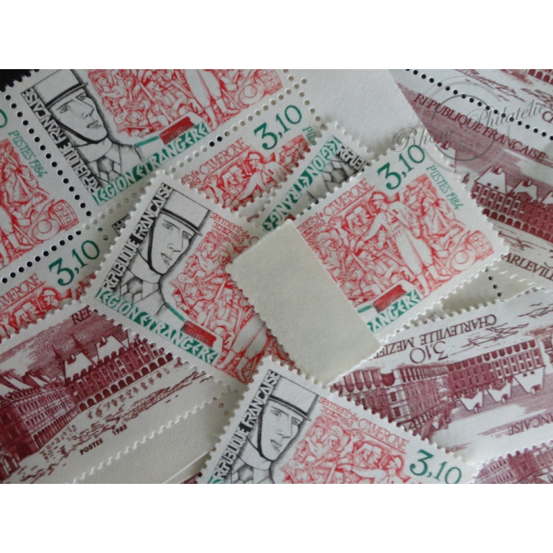 LOT DE 100 TIMBRES-POSTE A 3,10 FRANC VALEUR FACIALE 47€ SOUS FACIALE
