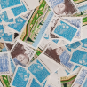 LOT DE 100 TIMBRES-POSTE 0.67 €
