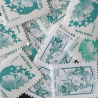 LOT DE 30 TIMBRES VALIDITES PERMANENTES LETTRES VERTES 100G