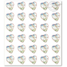 FEUILLE TIMBRES POSTE AUTOADHESIFS 39 SAINT-VALENTIN "COEURS CHANEL" 2004