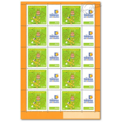 FEUILLE FRANCE F3569A TIMBRES "MARSUPILAMI" VIGNETTE TIMBRES PERSOS