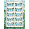POSTE AÉRIENNE N°75 LIAISON NANCY LUNEVILLE 2012 FEUILLE DE 10 TIMBRES NEUFS**