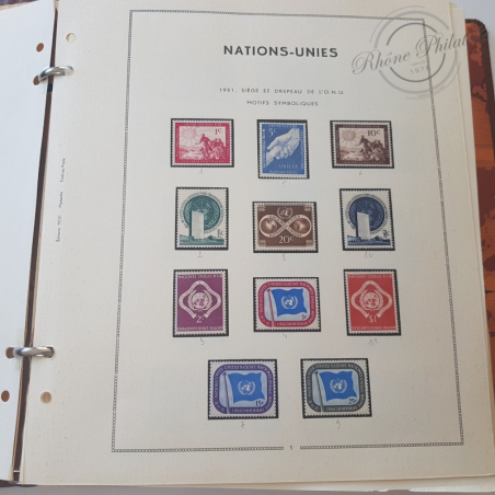 TIMBRES NEUFS COLLECTION DES NATIONS UNIES 1951 A 1997, BUREAU NEW YORK