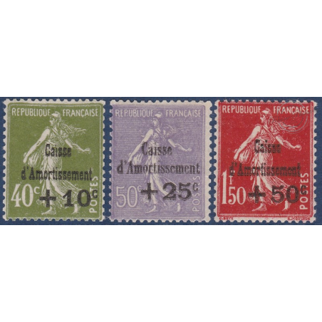 N°__275 A 277 CAISSE D'AMORTISSEMENT TIMBRES NEUFS ** 1931