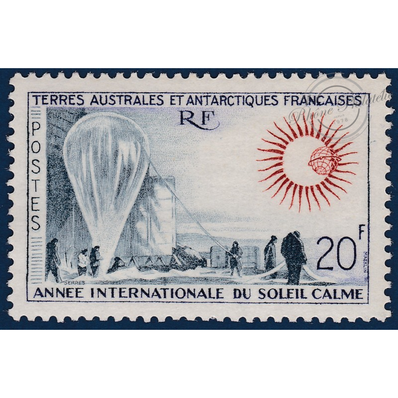TAAF No 21 ANNEE INTENATIONALE DU SOLEIL CALME TIMBRE DE 1963