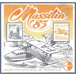 BLOC CNEP N°6 "MASSILIA 1986" FRANCE TIMBRES NEUFS** "SALON DE MARSEILLE"