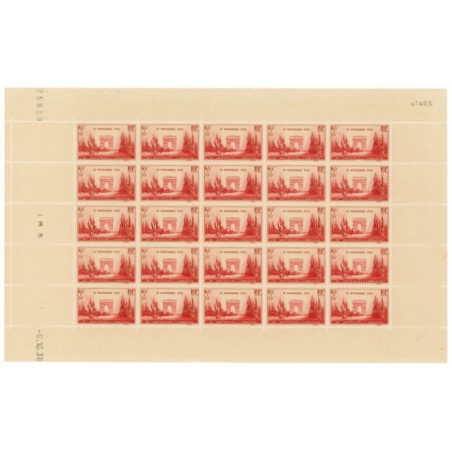 FEUILLE COMPLÈTE N°403, TIMBRES NEUFS** -- 1938